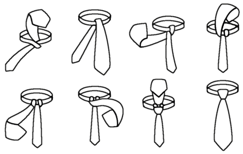 Doppelter Windsor Krawattenknoten
