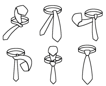 Einfacher Windsor Krawattenknoten